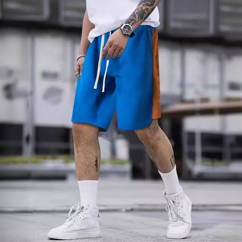 Premium Products New 2025 Herren-Shorts mit Farbblockierung, lockere Sommer-Freizeithose für draußen_voghion.com