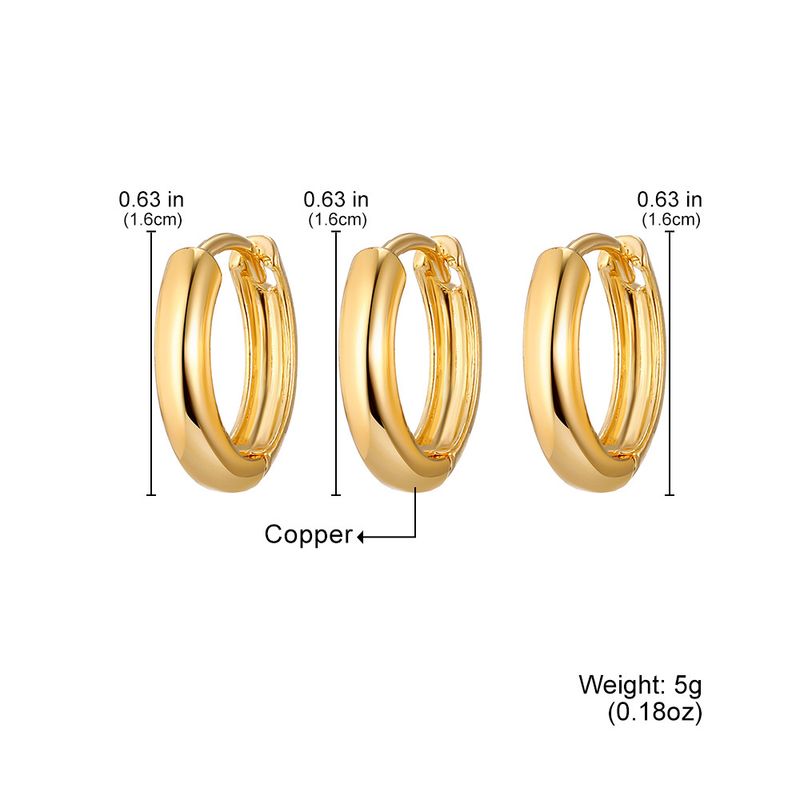 GEOMETRIC TRIO - Alloy Hoop Earrings Set (High-End Minimalist Jewelry, Retro Personality Design)_voghion.com