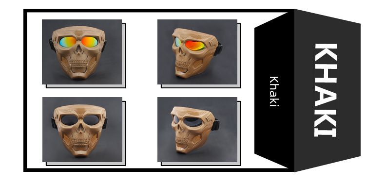 Cycling Eyewear New Goggles Mask Skull Head Motocross Outdoor Sports Riding Wind And Sand Goggles Tactical Mask_voghion.com