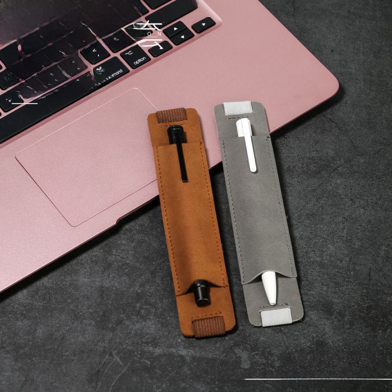 Forretningsreiser Penn Beskyttende etui Penaletui Lær Frosted Retro High-end Penneveske Penneholder Spot Engros Penneveske_voghion.com