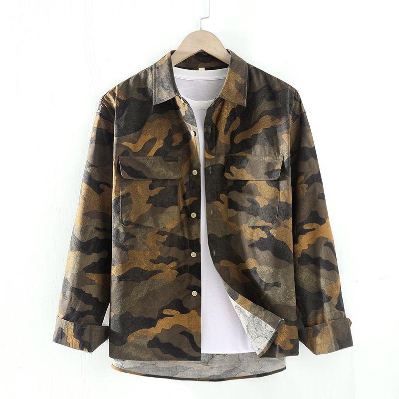 Giacca mimetica versatile da uomo autunnale_voghion.com