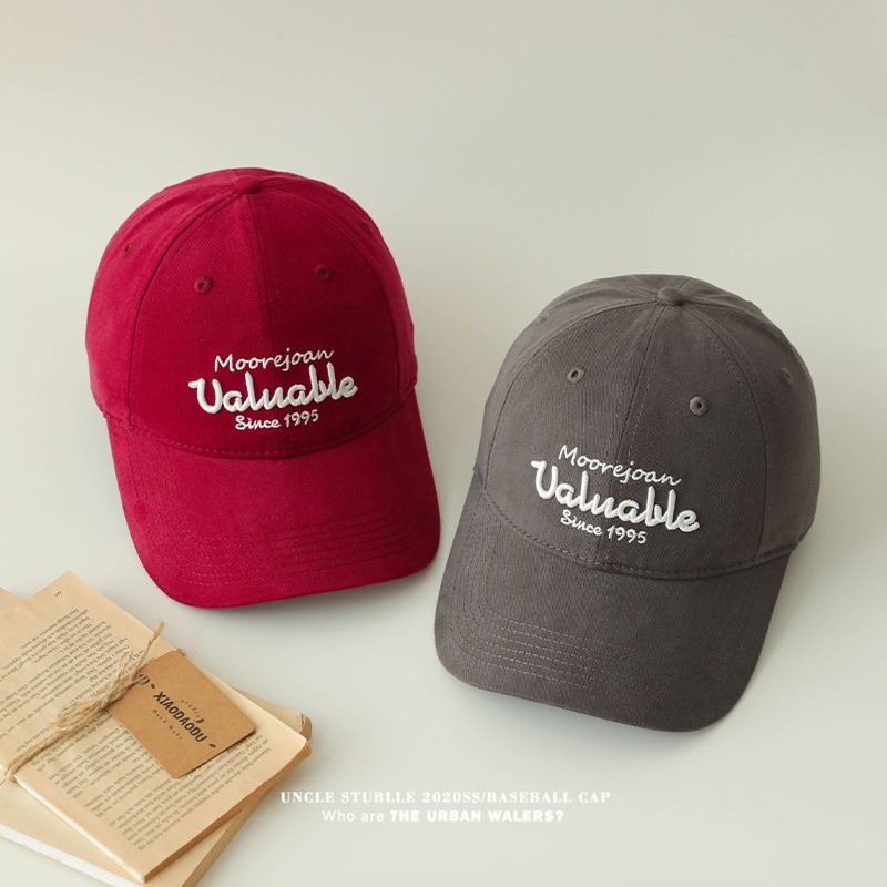 Nuovi cappelli da baseball per uomo e donna, marchio alla moda, originale, con lettera ricamata, berretto a becco d'anatra morbido in stile coreano, versatile per far sembrare il tuo viso piccolo._voghion.com