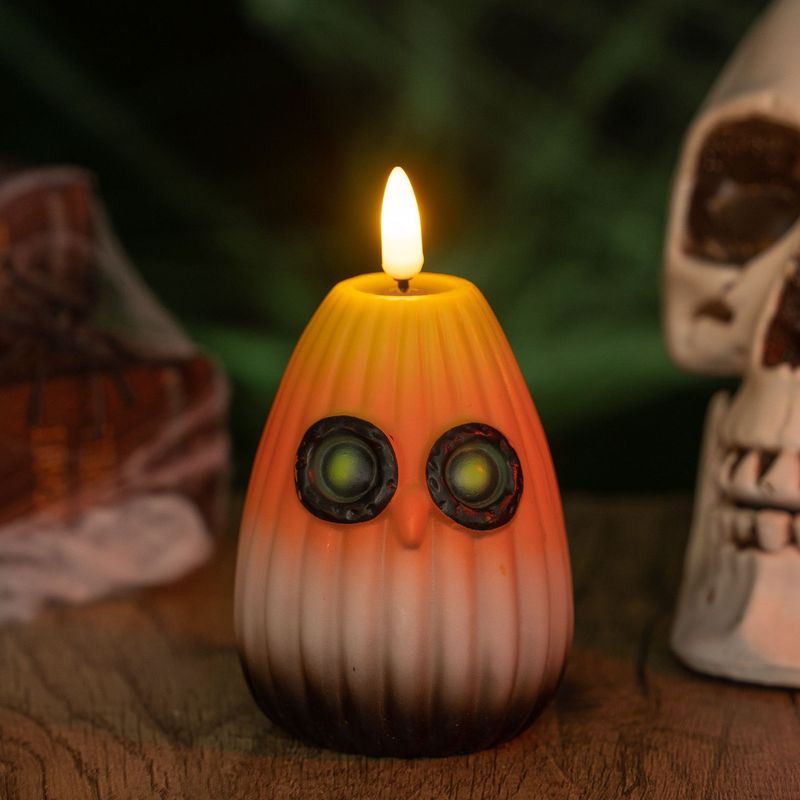 Décorations d'Halloween, hibou drôle, citrouille lumineuse, veilleuse, ambiance de fête, accessoires de mise en page, ornements de bureau_voghion.com