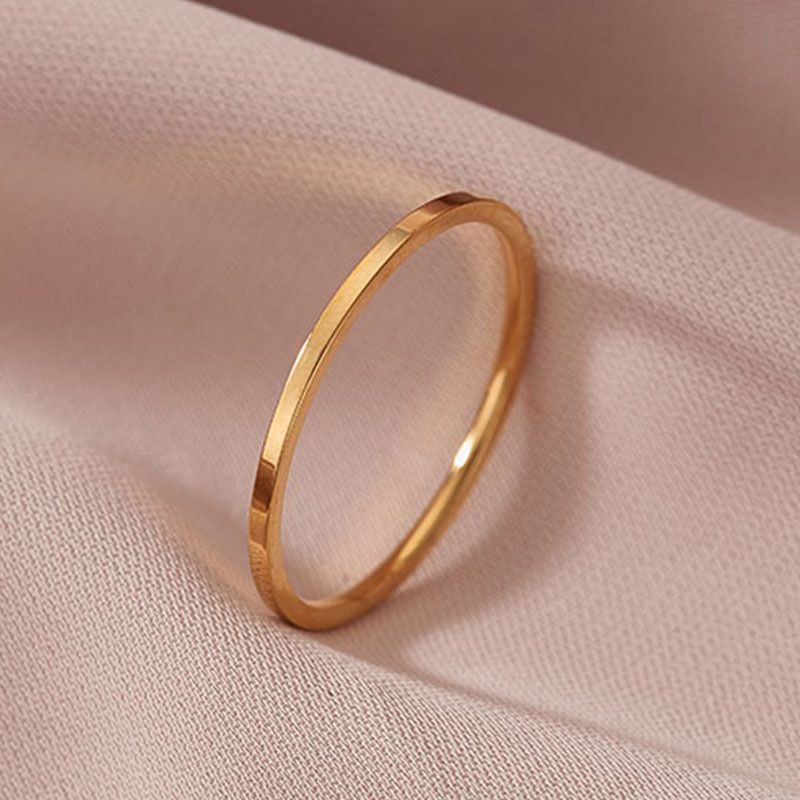 Hot Selling New Ultra-Thin Titanium Steel For Women, Non-Fading Couple's Index Tail Ring, Simple Finger Ring Jewelry_voghion.com