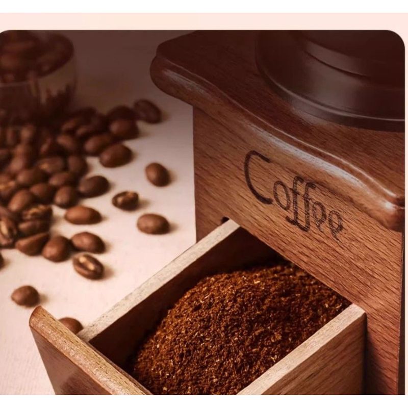 Small Home Brew Set Equipment Coffee Bean Manual Hand Crank Grinder_voghion.com