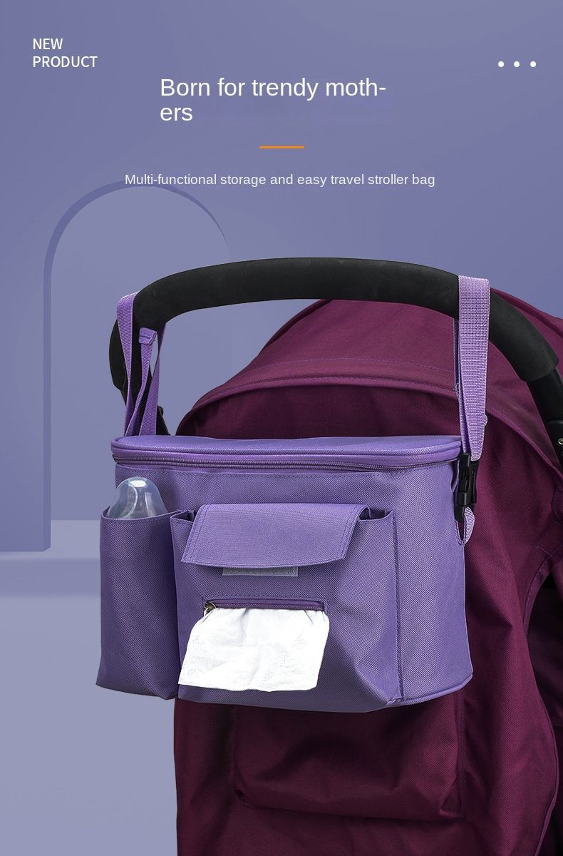 Multi-functional stroller Stroller hanging storage Storage bag Baby water bottle_voghion.com