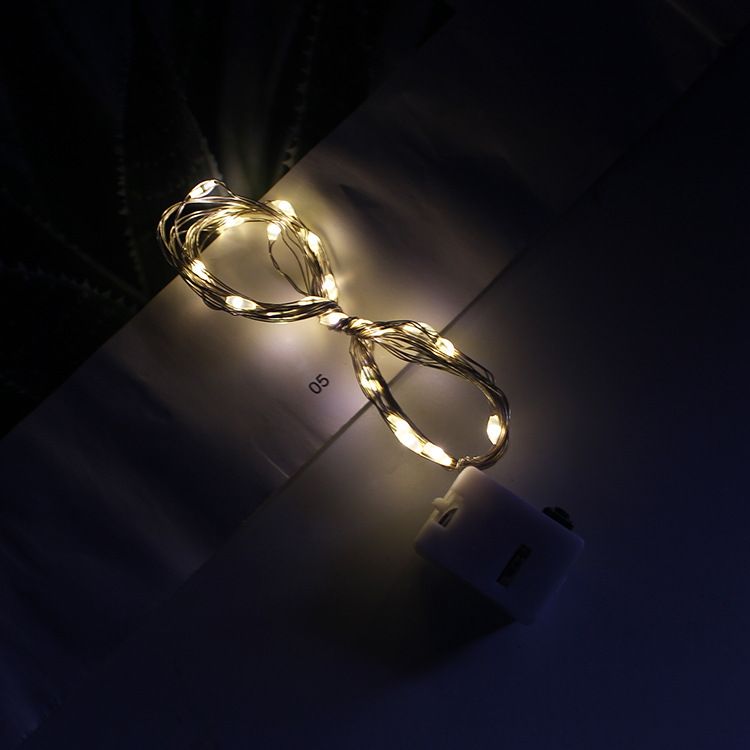 LED Flashing Cross-Border Copper Wire Small Colorful Gift Box Light Strip Decorative Star String Lights Wholesale_voghion.com
