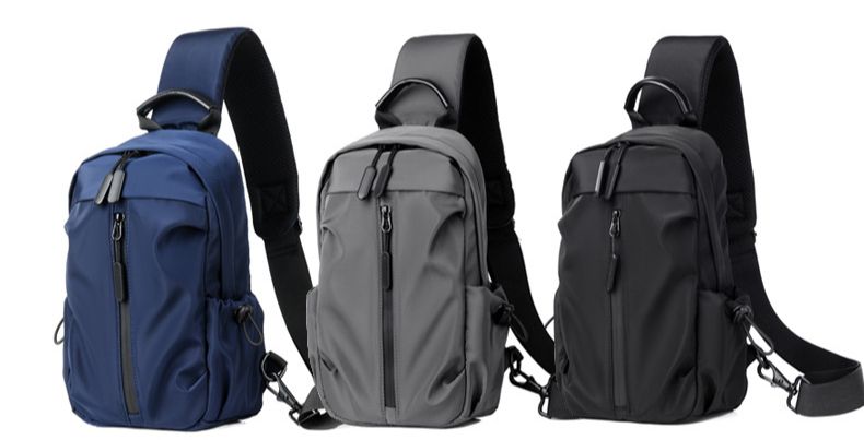 Breast Bag Men's New Trendy Cool Backpack Business Leisure Multi-functional Daily Travel Shoulder Messenger Bag_voghion.com