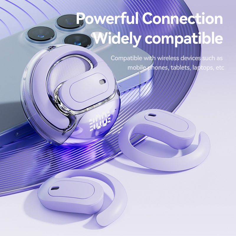 Ai Smart Translator OWS Bluetooth-Kopfhörer Over-Ear-Sportstil Digitalanzeige APP-Sprachübersetzung_voghion.com