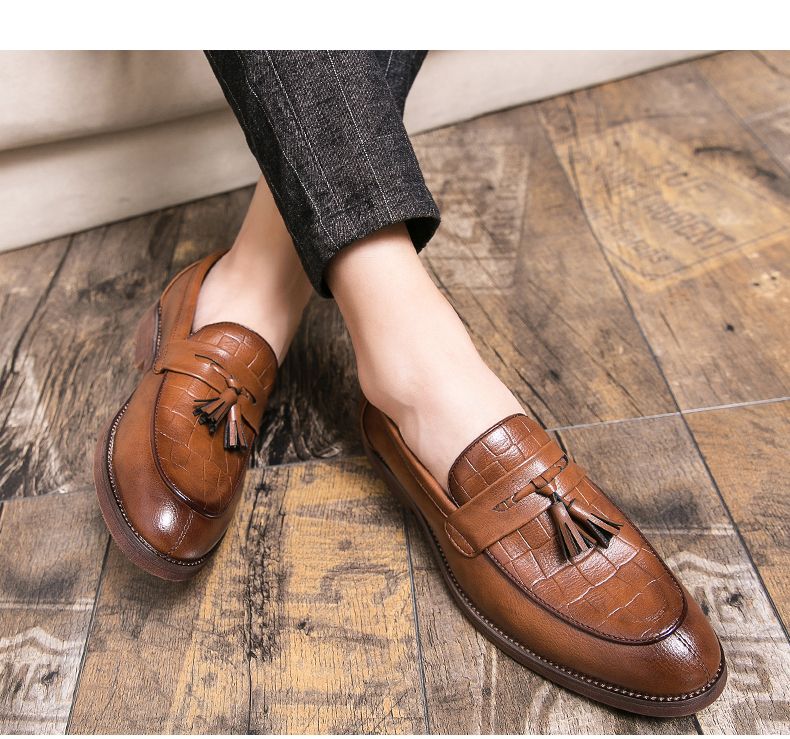 2022 Leren Casual Heren Loafers Band Slip On Mannelijke Dress Schoenen Vrijetijds Stijl Grote Maat 38-47 Goede Slijtvaste Zool_voghion.com