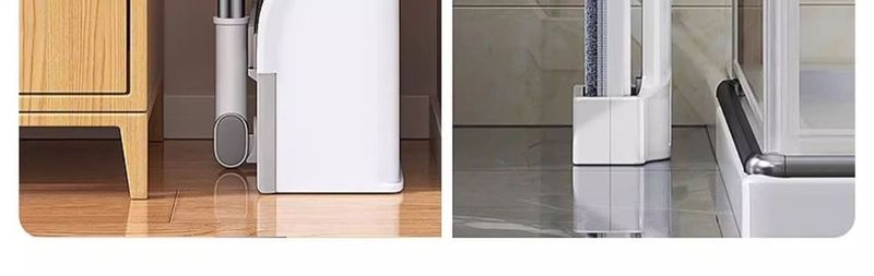 JiaHongJi Mop Magic Water Scraper Mopping Tool Three-Piece Set 2025 New Model Household Dustpan Broom_voghion.com