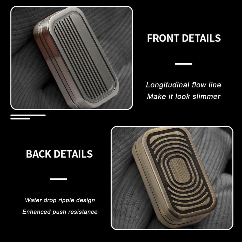 Jucărie de decompresie Spinner metalic de decompresie Push cu trei straturi jucărie de decompresie magnetică cu unde sonore_voghion.com