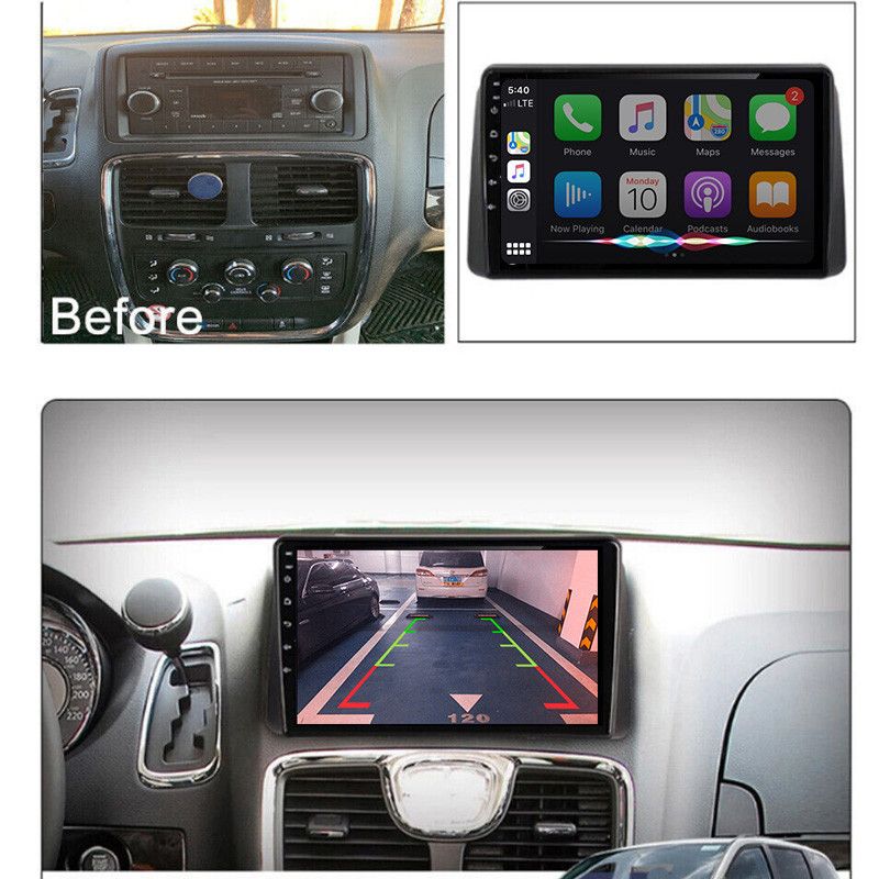 Velja za Grand Caravan Android Navigator Carplay vgrajen stroj z vzvratno sliko_voghion.com