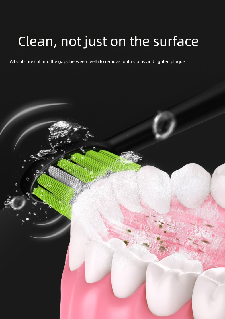 Ultrasonic Electric Toothbrush - Soft Bristles | Adults Portable | Home & Travel_voghion.com