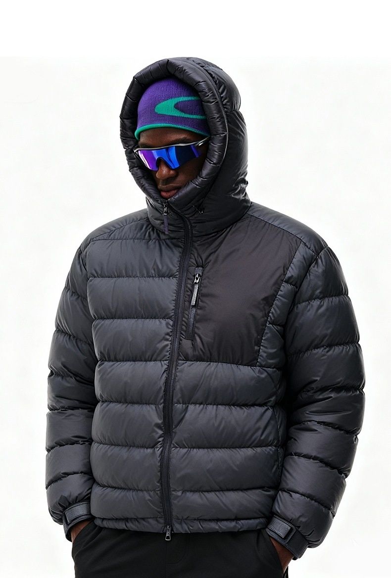 Pulse Jie Zhan Men's Clothing|Water-Resistant Lightweight Hooded 90 Jacket 25 Winter New Packable Down Coat For Men_voghion.com