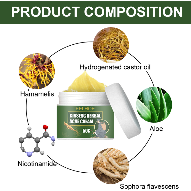 EELHOE augu krēms, noņemot, pret pinnēm, mitrinošs, attīrošs sejas krēms, eļļas un ūdens līdzsvara noņēmējs pret pinnēm_voghion.com