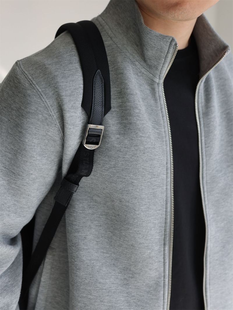 Herren Stehkragen Reißverschlussjacke – Minimalistischer Streetwear Pullover in Schwarz/Grau/Marineblau | Übergroßer lässiger Langarmmantel (M-3XL)_voghion.com