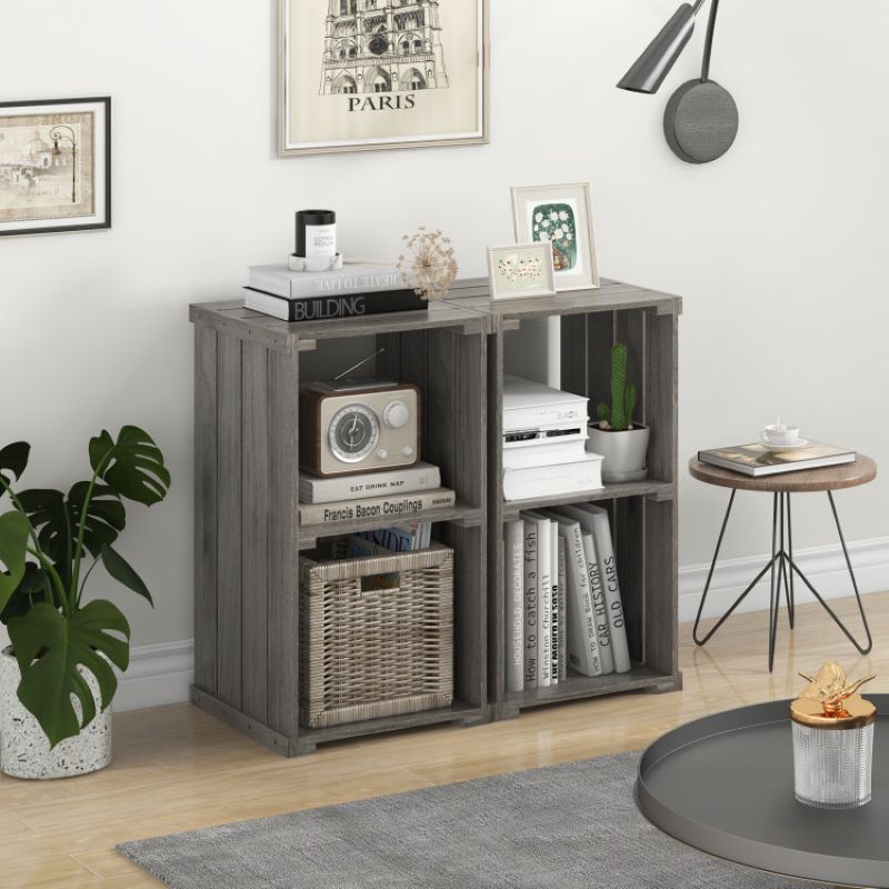 Storage Shelf With Open Back For Home Office_voghion.com