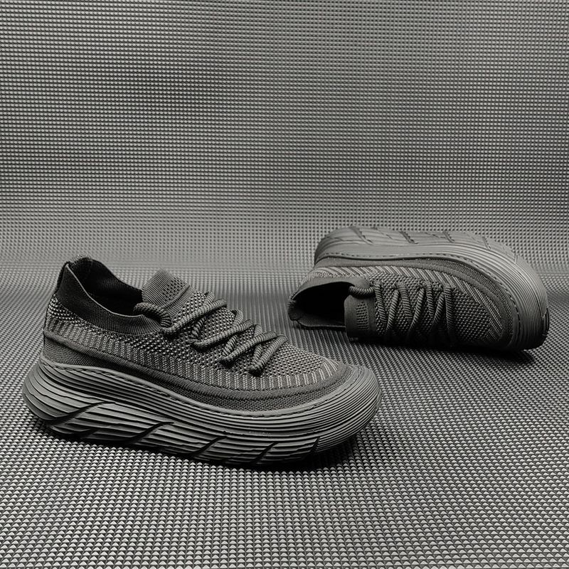 Scarpe da corsa alla moda, traspiranti, estive, con suola spessa, da uomo, con rialzo in altezza, casual da uomo_voghion.com