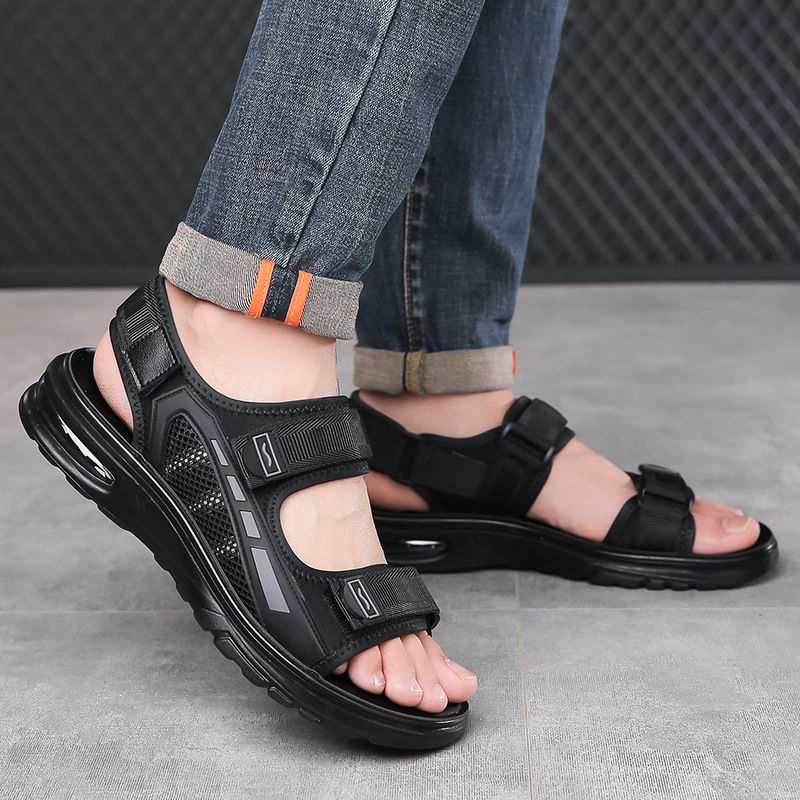 Sandals Men's Summer 2025,New Sweat Casual Outdoor Beach Shoes With Soft Sole And Non-Slip Air Cushion For Men_voghion.com