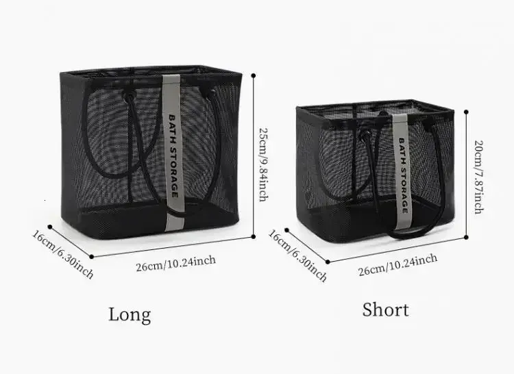 Borsa per il trucco di grande capacità, borsa da viaggio portatile, borsa da bagno trasparente, organizer per WC unisex 250318l_voghion.com