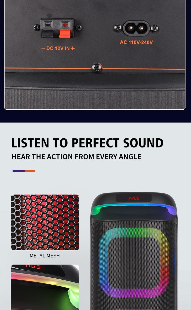 ZQS1022 Bluetooth kõlar Kõrge helikvaliteetne subwoofer Kodu elutoa ruumilise heli kõlar_voghion.com