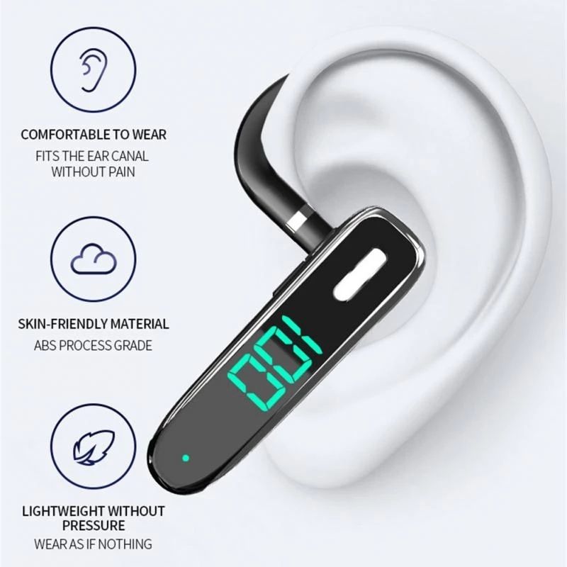 K50 Bluetooth-compatible 5.3 Business Ear-hook Earphone with Mic_voghion.com