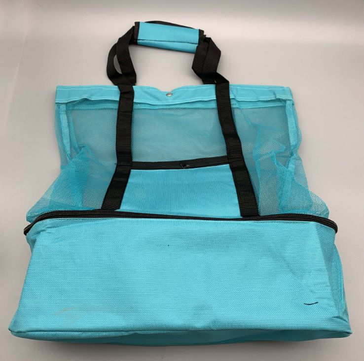 Geantă de plajă, geantă de picnic pentru călătorii în aer liber, geantă de plajă izolatoare, geantă de gheață pentru păstrarea prospețimii, geantă de plajă din pânză creativă, geantă de gheață multifuncțională_voghion.com