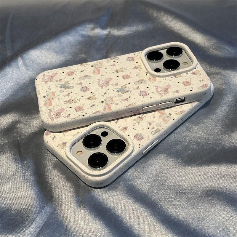 Collezione di piccoli animali a schermo intero TechGlobe compatibile con iPhone 14 Max, custodia morbida grande con foro grande per iPhone 15 Pro_voghion.com