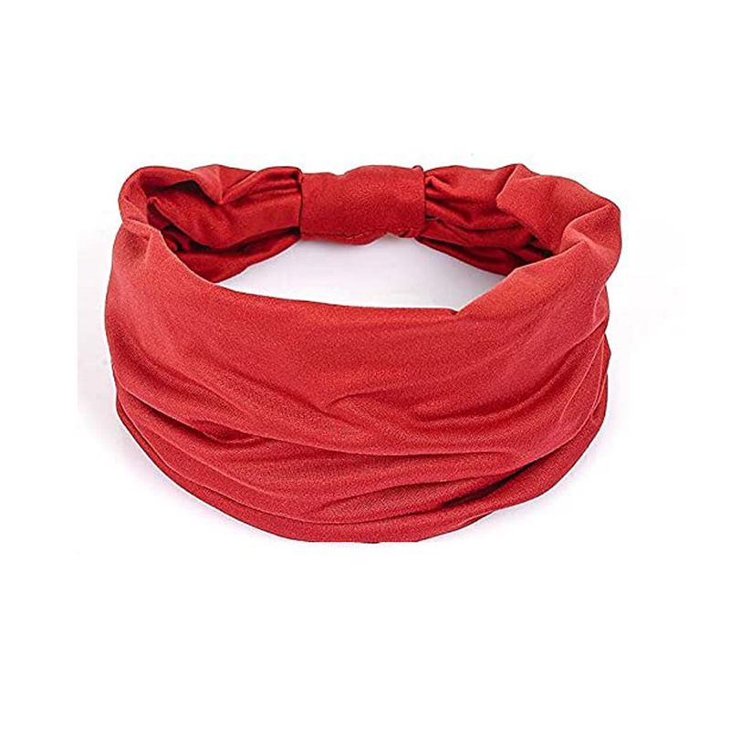 running sports exercise headscarf yoga fitness headband moisture wicking headscarf with breathable elastic wide headband_voghion.com