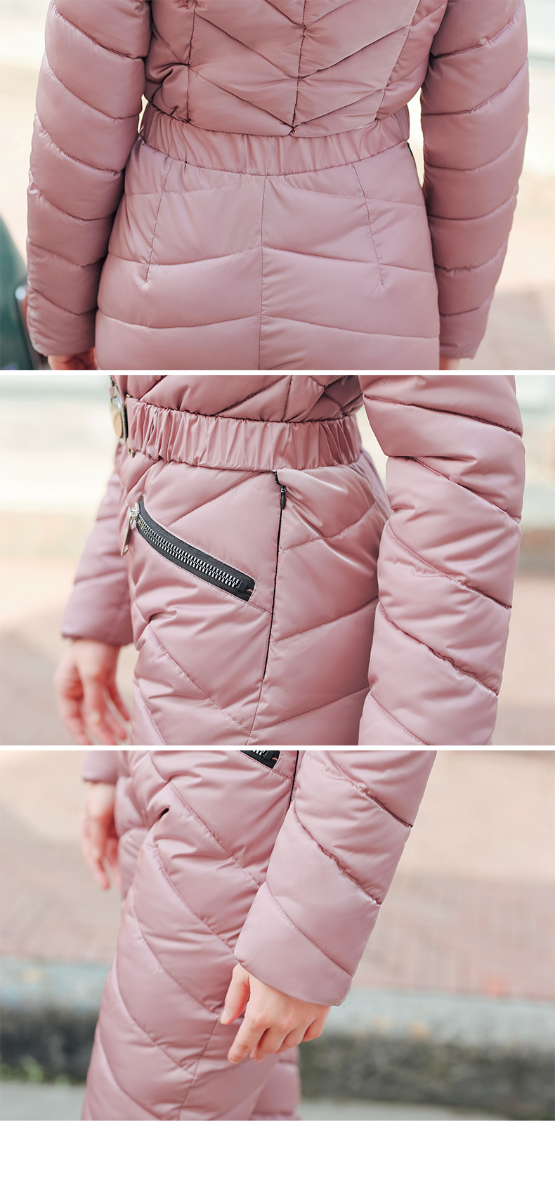 Women's clothing one-piece ski suit for women one-piece cotton suit suit cotton suit for women_voghion.com