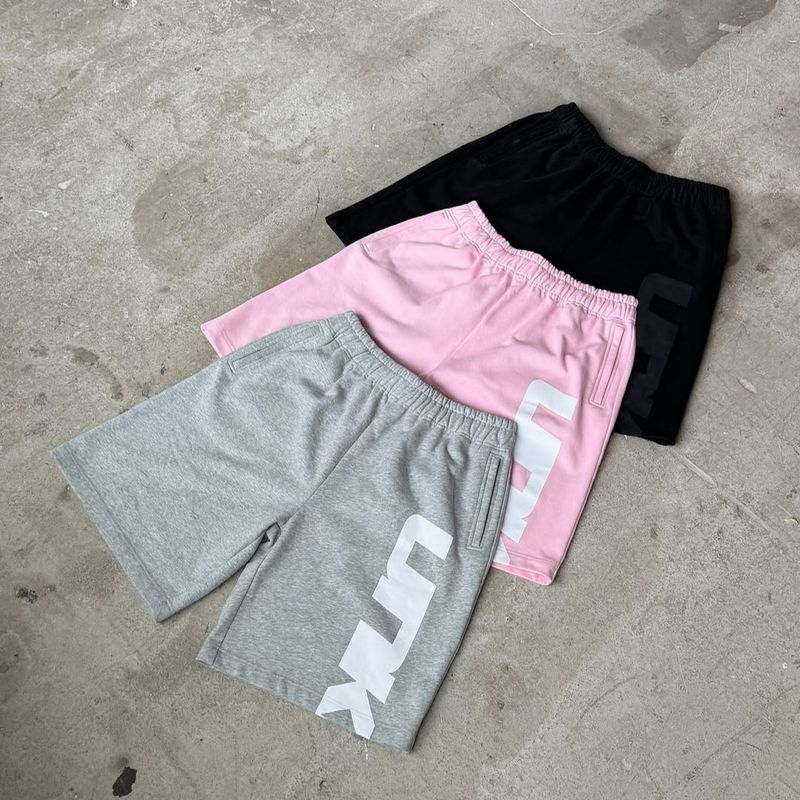 Pantalones cortos deportivos casuales holgados de marca de moda americana High Street para hombres y mujeres, pantalones cortos que combinan con todo._voghion.com