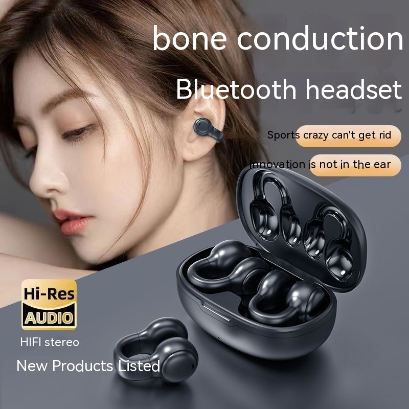 2023 Neue kabellose Bluetooth-Ohrhörer mit Knochenleitung zum Anklipsen zur Geräuschreduzierung und zum Laufen ohne In-Ear-Funktion, Huaqiangbei_voghion.com