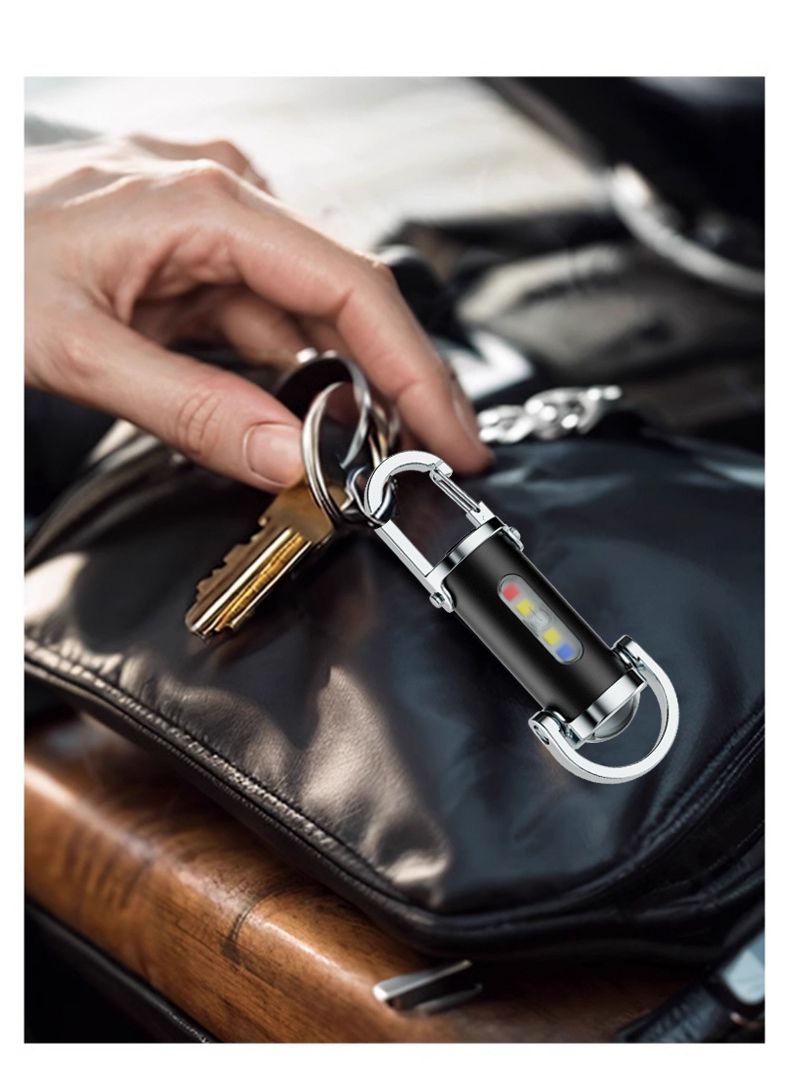 Cross-Border Keychain Flashlight Mini Camp With Hook Camping Light Lighting Lamp ABS_voghion.com