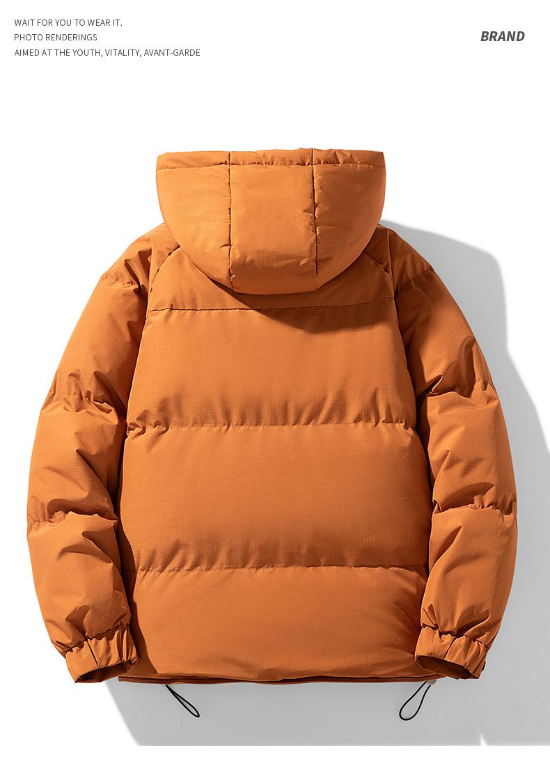Piumino oversize con cappuccio – 550FP 80% piumino d'anatra bianco, antivento e anti-pilling (M-8XL)_voghion.com