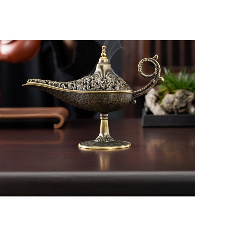 Aladdins Lampenbrenner mit Wolkenmuster, Halter für den Heimgebrauch, Sandelholz-Räucherbrenner für die Aromatherapie im Innenbereich, dekorativ_voghion.com