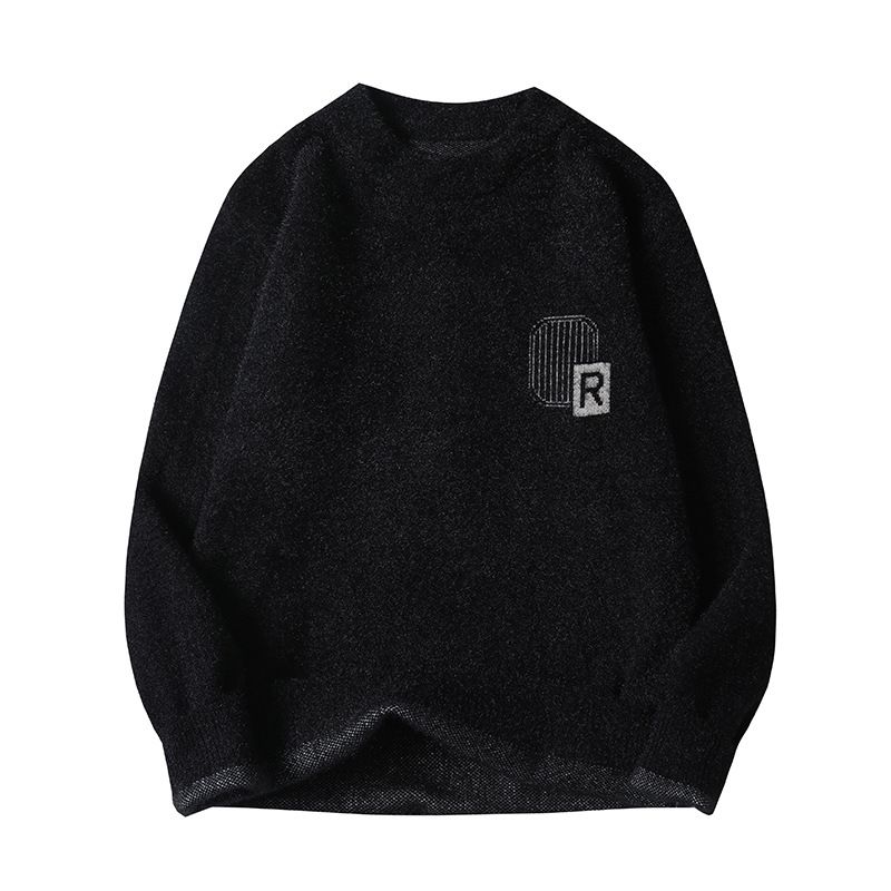 Herbst Männer Verdickt Warm Jugend Gestrickte Basis Pullover Winter Kleidung_voghion.com