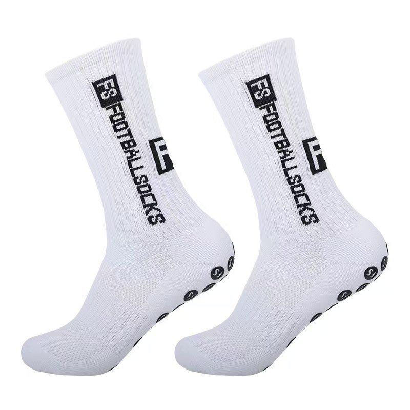 Calcetines de fútbol FS profesionales con fondo de toalla grueso que absorben el sudor y desodorizan, antideslizantes y deportivos._voghion.com