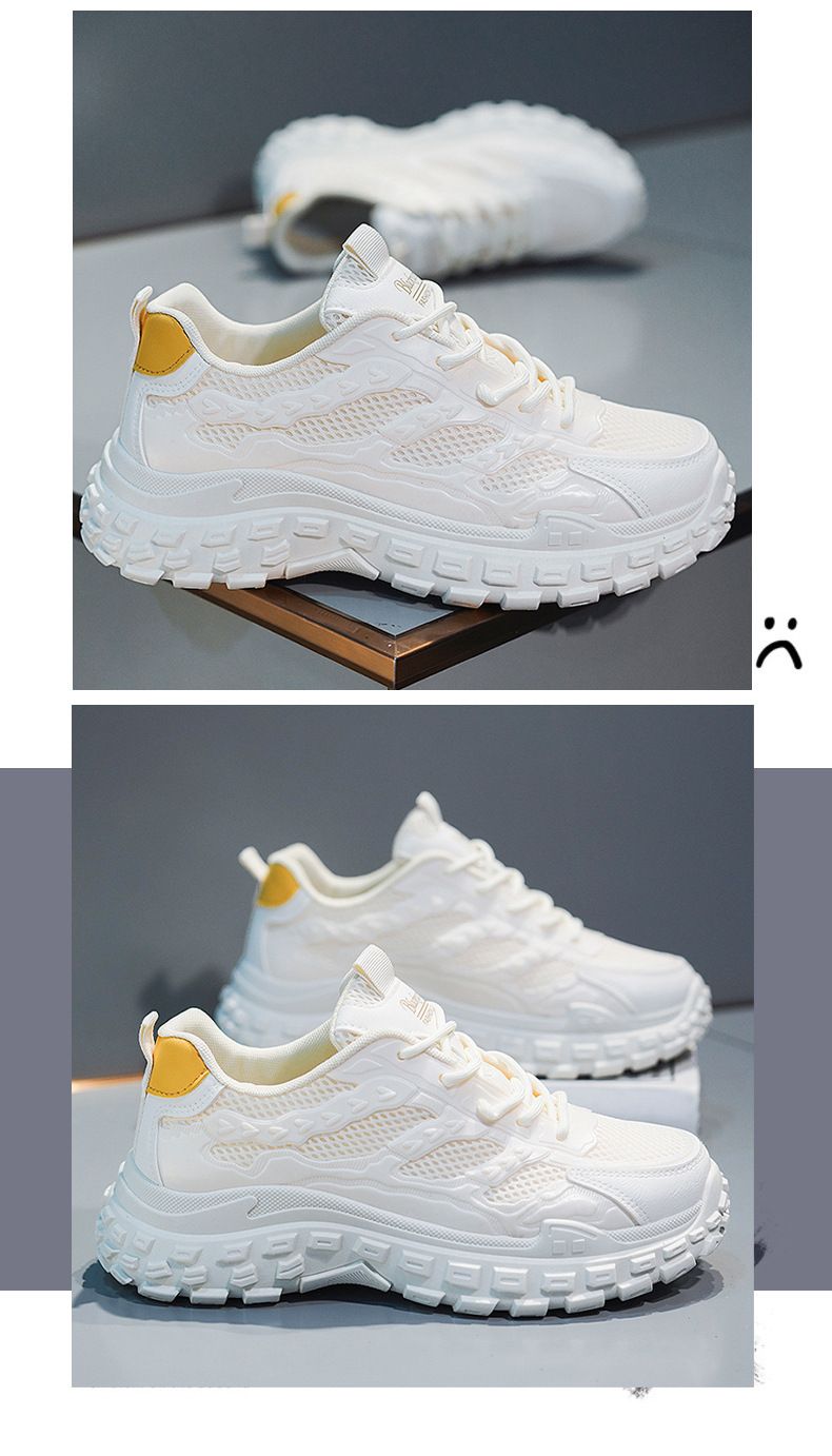 Men's Breathable Anti-Slip Work Shoes With Tire Sole, Lightweight Casual Sneakers For Summer, Comfortable Low-Top Shoes For Daily Wear_voghion.com