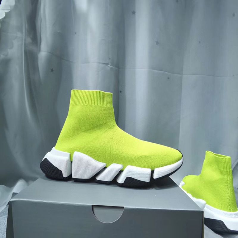 High Version 2.0Ss New Straight Comfortable Sock Knitted Fabric Unisex Couple Casual Sports Single Shoes_voghion.com