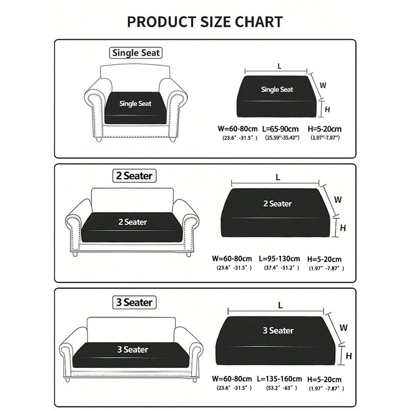 Waterproof Brushed Dove Velvet Sofa Cushion Cover Solid Color Elastic Anti Cat Scratching Sofa Cover_voghion.com