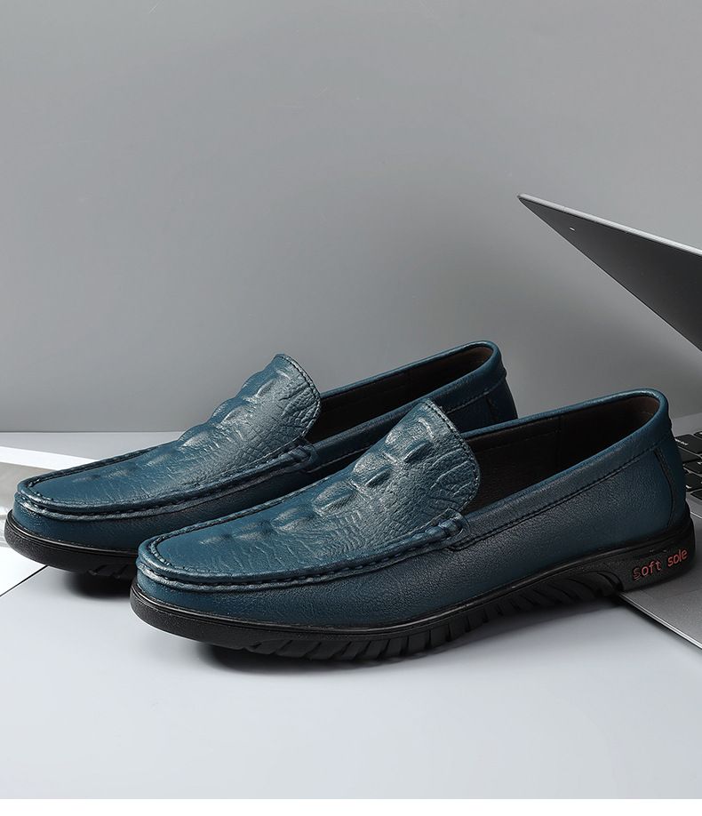 Lässige Herrenschuhe aus Leder mit Krokodilmuster, weiche Sohle, bequeme Überschuhe, bequeme Mützen, Fahrschuhe, Dad-Schuhe_voghion.com