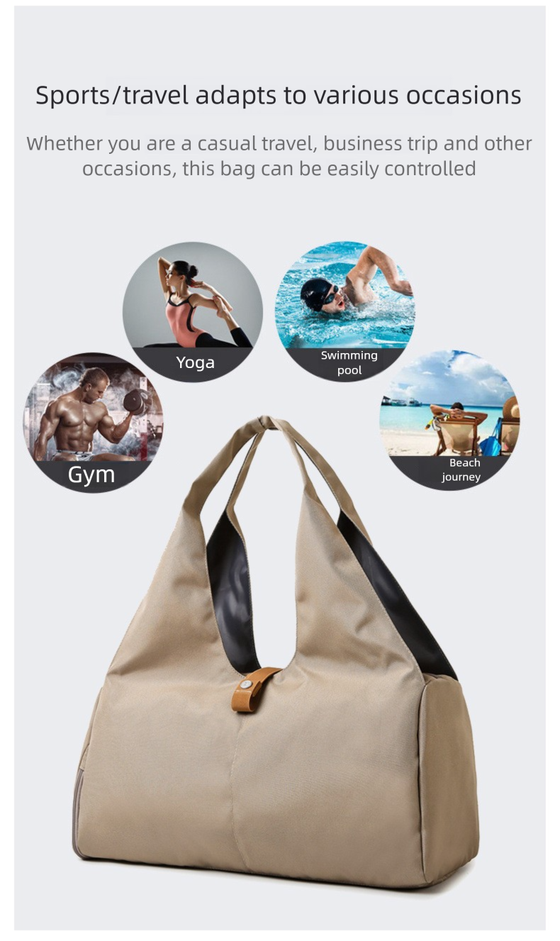 Lulu Same Style Yoga per donne, borsa da palestra di grande capacità con separazione tra asciutto e bagnato, borsa da viaggio per viaggi di breve durata, borsa da viaggio d'affari_voghion.com