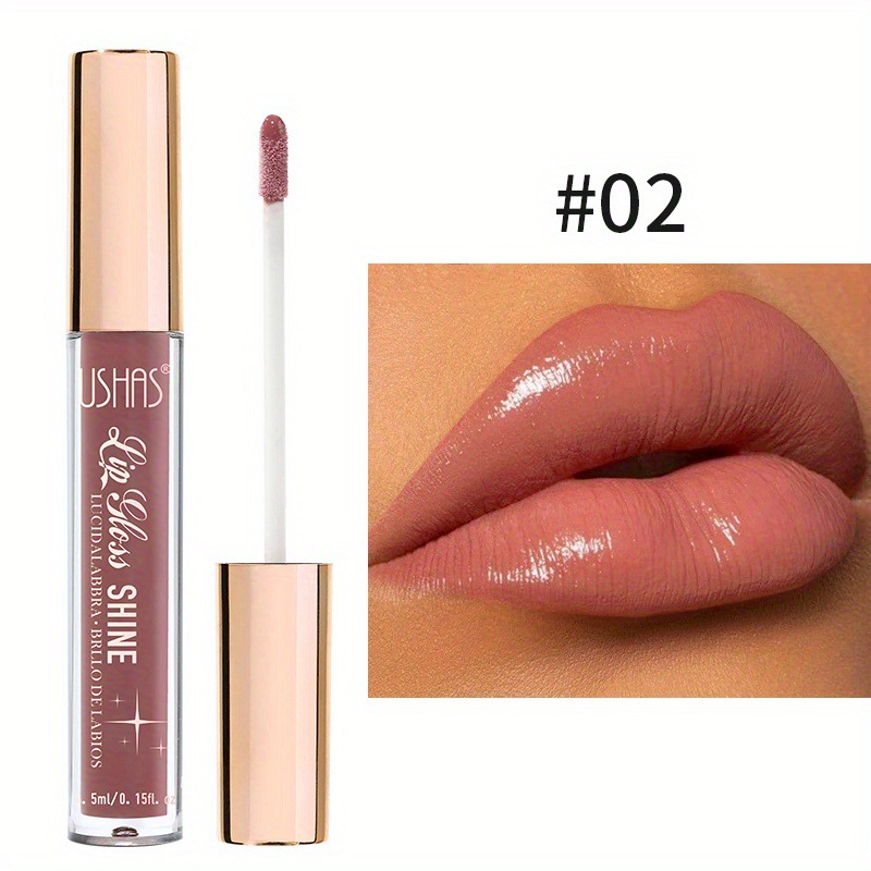 USHAS12 Colored Pearlescent Liquid Lipstick Durable Non stick Cup Waterproof Color Lip Glaze Cream_voghion.com