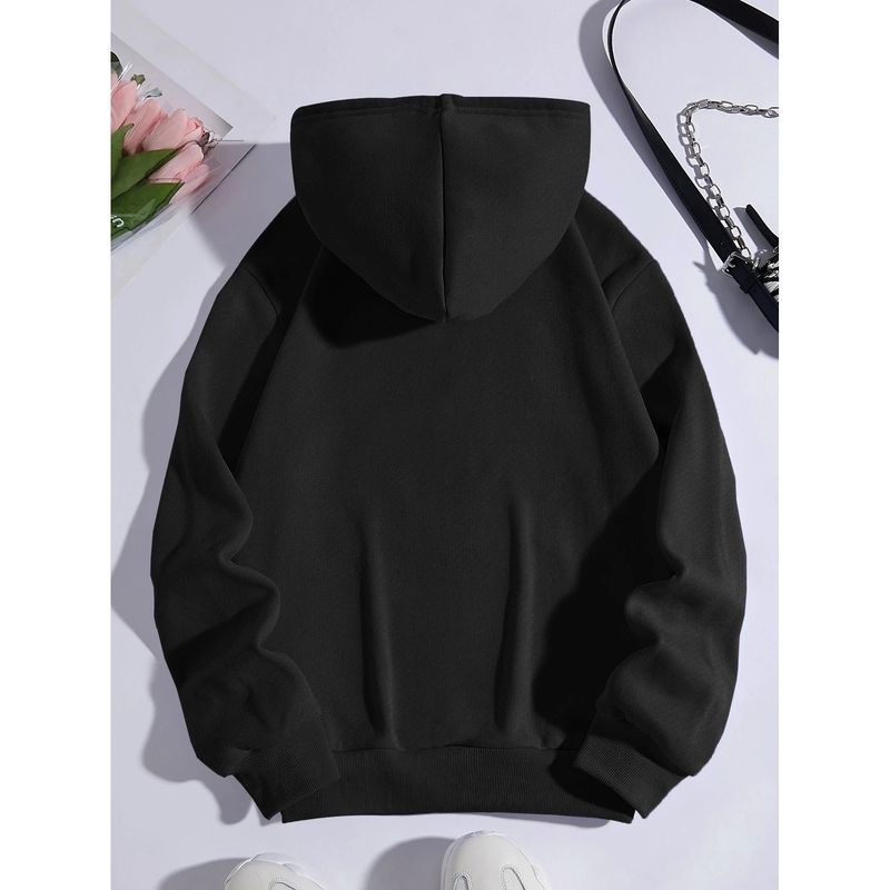 Kinitwear Women's Fall/Winter Pullover Sweatshirt One Color Leisure Standard Made In China_voghion.com