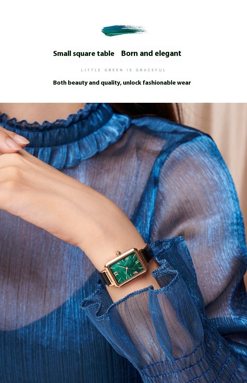 New light luxury ladies small simple temperament small square watch_voghion.com