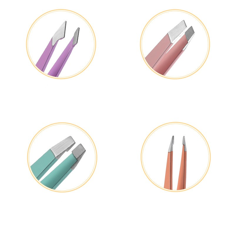 Steel Eyebrow Stainless Tweezers Hair Removal Clip Candy Colors Eyelash Tweezers Harmless Cosmetic Be_voghion.com