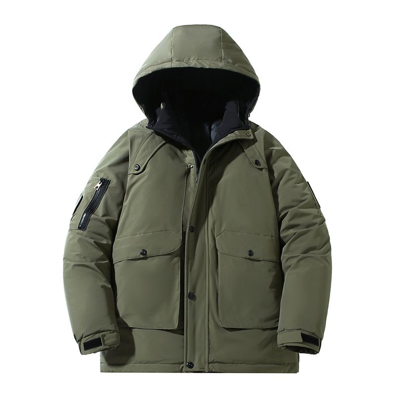 175 kg abnehmende extra große Daunenjacke, neuer Baumwollmantel in Übergröße für übergewichtige Männer, mittellange, verdickte Oberbekleidung_voghion.com