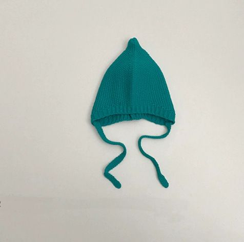 Cappello da elfo rosso per bambini, autunno e inverno, in lana lavorata a maglia, per neonati e bambine_voghion.com