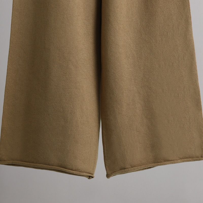 Pantaloni larghi lavorati a maglia da donna Set pantaloni casual maglione moda Temperamento due pezzi_voghion.com